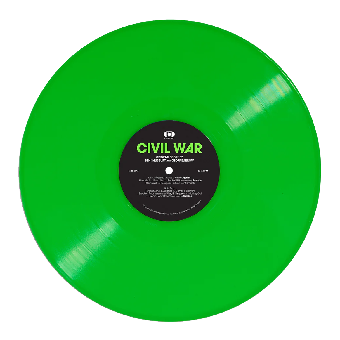 Civil War (Original Score): Limited Neon Green Vinyl LP