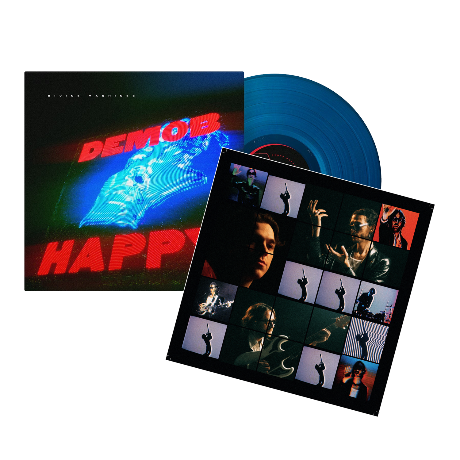 Divine Machines: Limited Transparent Blue Vinyl LP + Signed Print