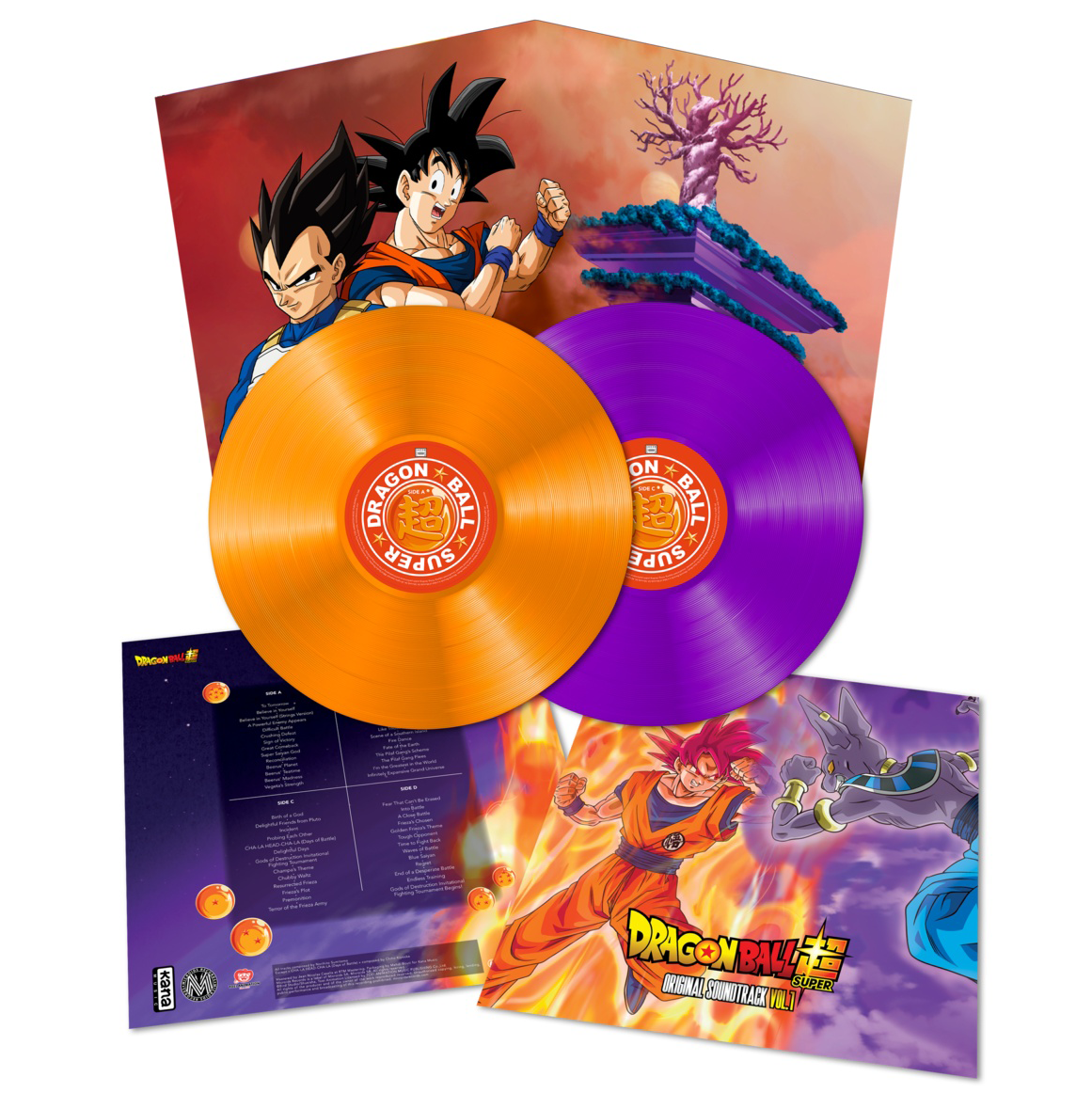 Dragon Ball Super - Original Soundtrack (Volume 1): Orange & Purple Vinyl 2LP
