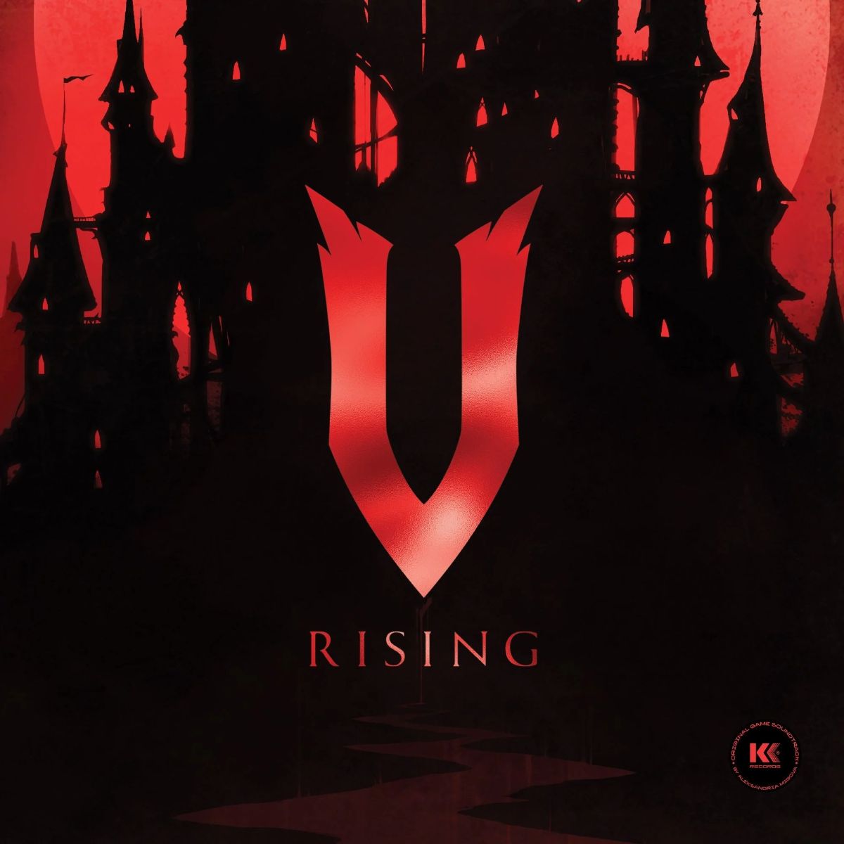 V Rising (Original Game Soundtrack): Marble Black & Transparent Red Vinyl 2LP