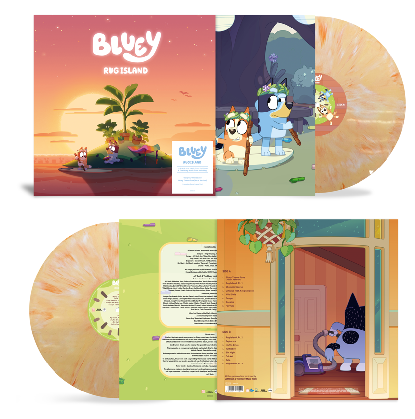 Bluey - Rug Island: Sunset Orange Vinyl LP