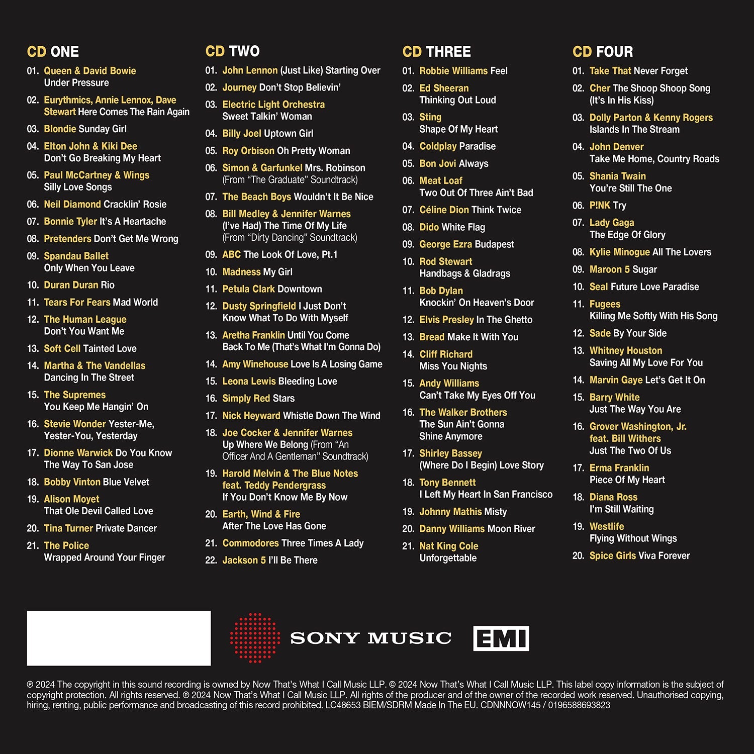 NOW That’s What I Call Unforgettable (4CD)