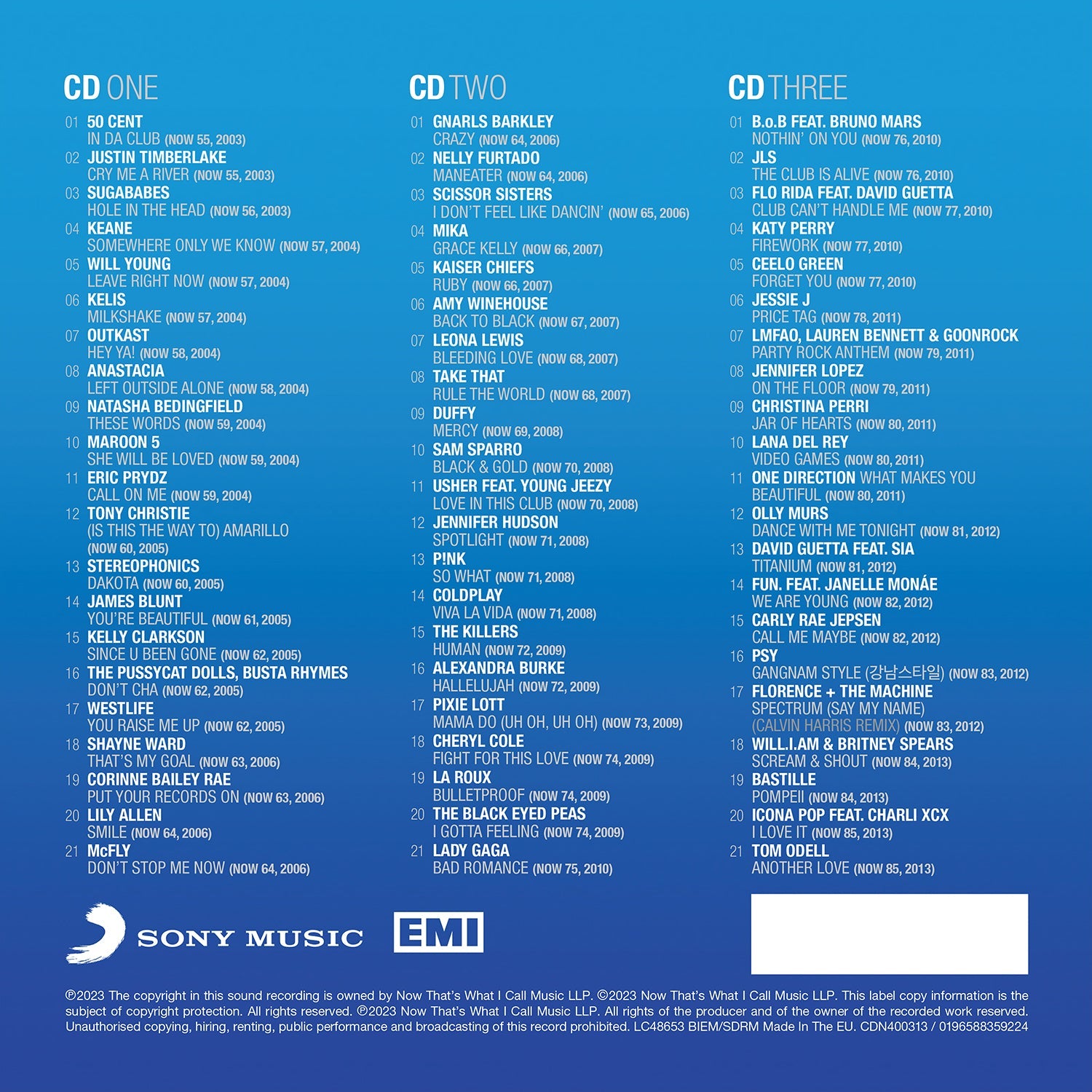 NOW That's What I Call 40 Years: Volume 3 - 2003-2013 (3CD)