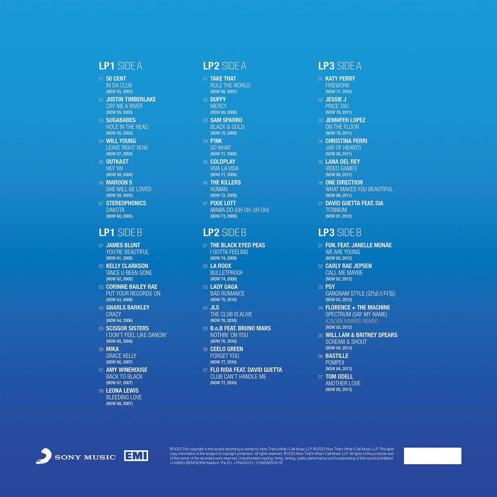 NOW That's What I Call 40 Years: Volume 3 - 2003-2013 (3LP)