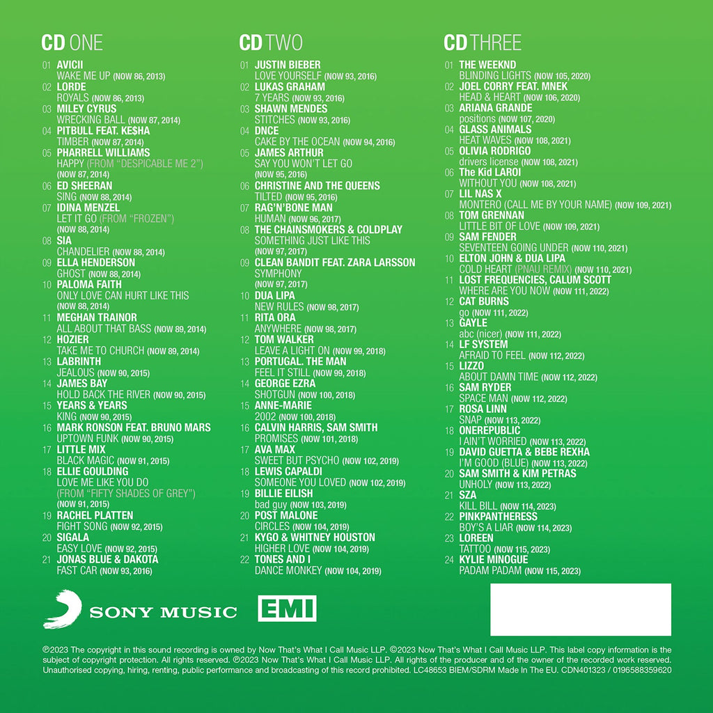 NOW That's What I Call 40 Years: Volume 4 - 2013-2023 (3CD)