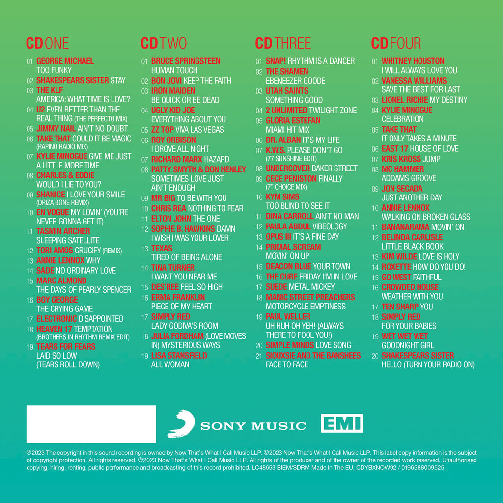 NOW – Yearbook 1992 (Special Edition 4CD)