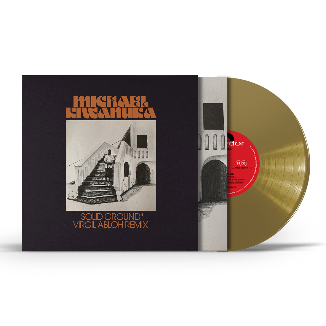Solid Ground (Virgil Abloh Remix) Single Heavyweight Gold 10” Vinyl