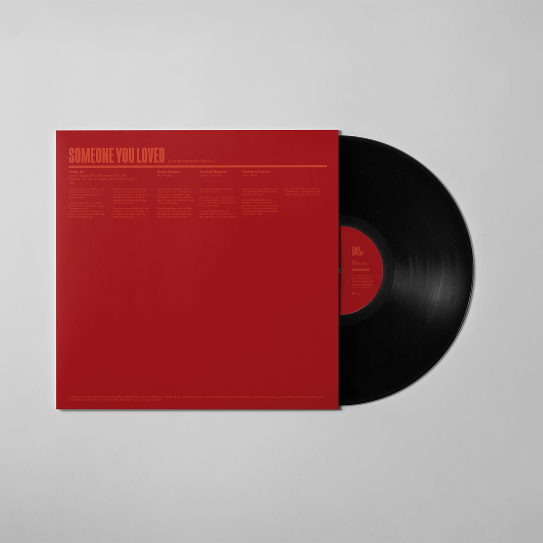 Lewis Limited Edition 10" SYL / Bruises - Live From Metropolis Studios