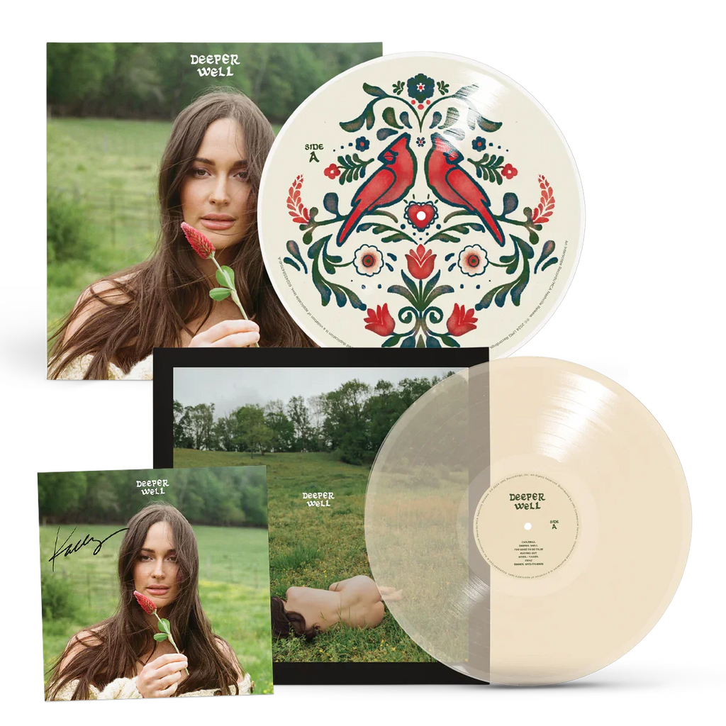 Deeper Well: Limited Transparent Cream (w/ Alt 'Nude' Sleeve), 'Cardinal' Picture Disc Vinyl LP + Signed Art Card