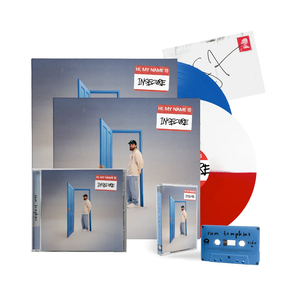hi, my name is insecure: Limited Red/White LP, Light Blue LP, CD, Cassette + Signed Art Card