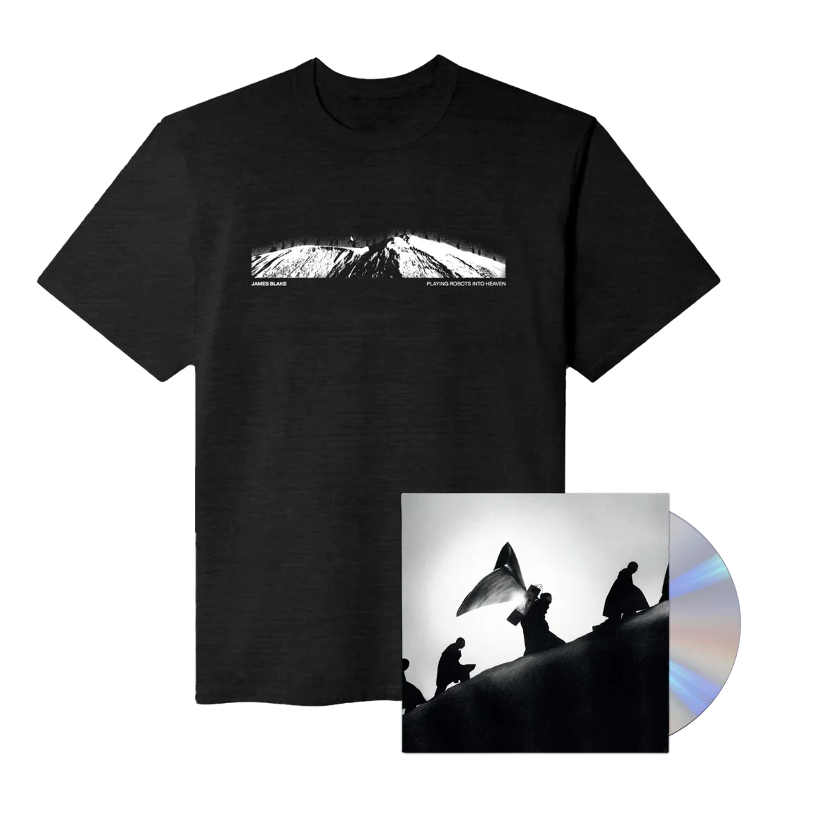 Playing Robots Into Heaven: CD + Mountain T-Shirt