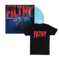 Filthy Underneath: Exclusive Blue Vinyl LP + T-Shirt