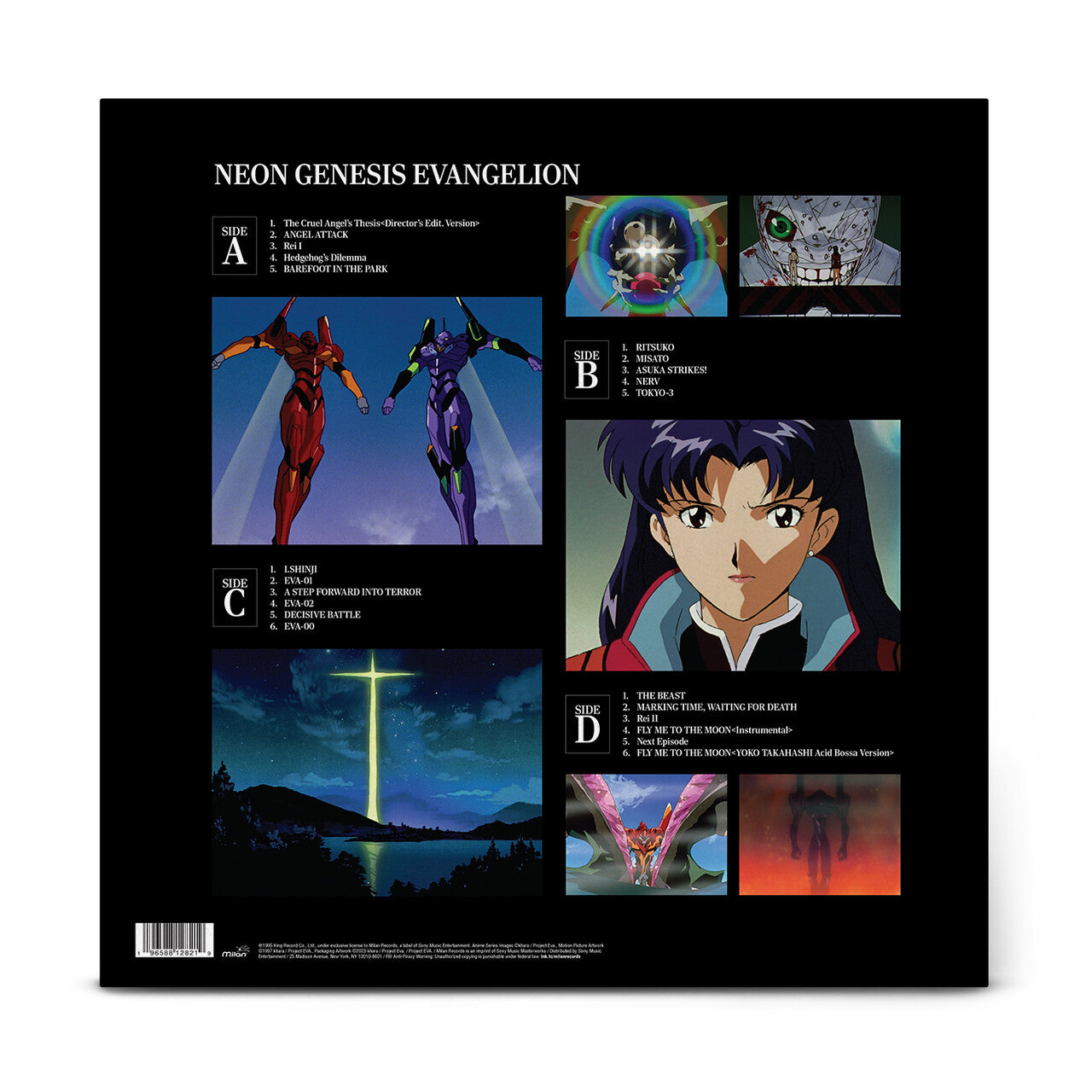 Neon Genesis Evangelion (Original Series Soundtrack) : Limited Blue + Black Marbled Vinyl 2LP