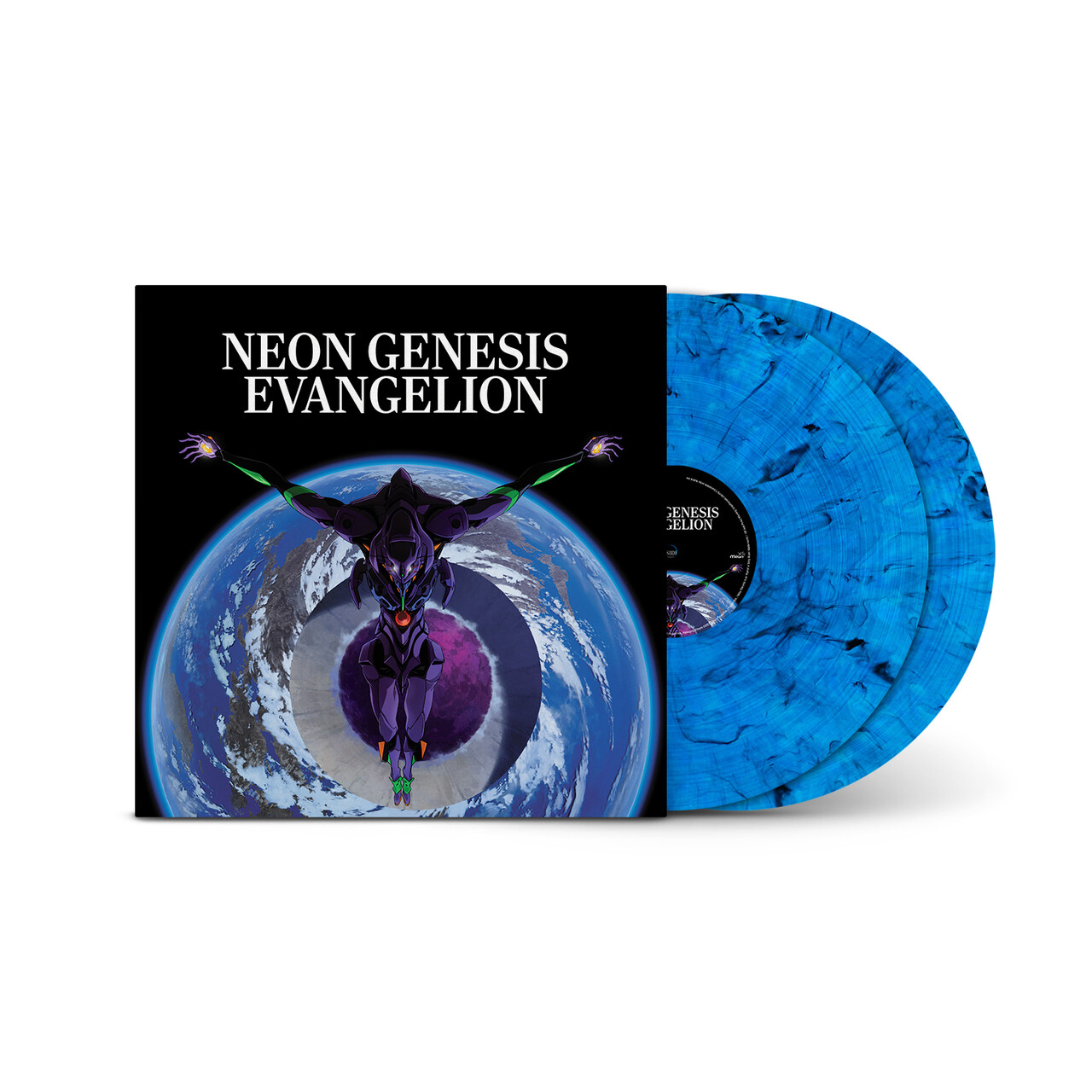 Neon Genesis Evangelion (Original Series Soundtrack) : Limited Blue + Black Marbled Vinyl 2LP
