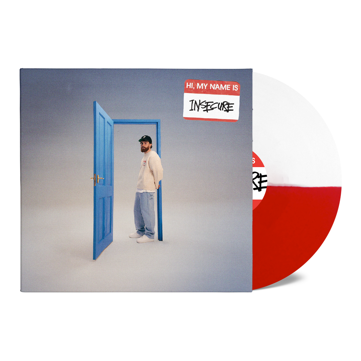 hi, my name is insecure: Limited Red/White LP, Light Blue LP, CD, Cassette + Signed Art Card