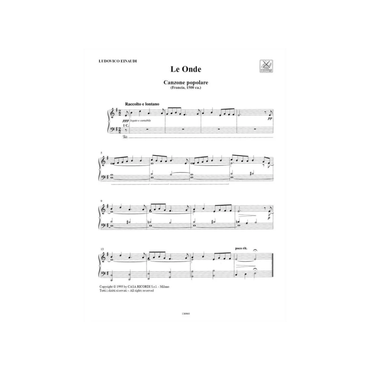 Le Onde Sheet Music