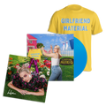 girlfriend material: Sky Blue Vinyl LP, T-Shirt + Signed Print