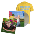 girlfriend material: Clear Vinyl LP, T-Shirt + Signed Print