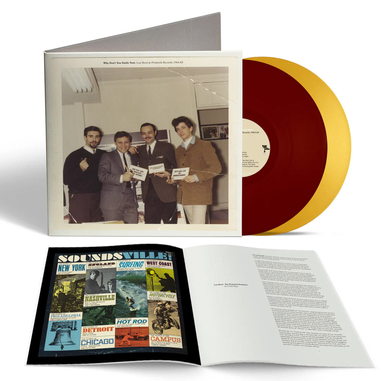 Why Don't You Smile Now - Lou Reed at Pickwick Records 1964 -1965: Limited Oxblood & Gold Vinyl 2LP