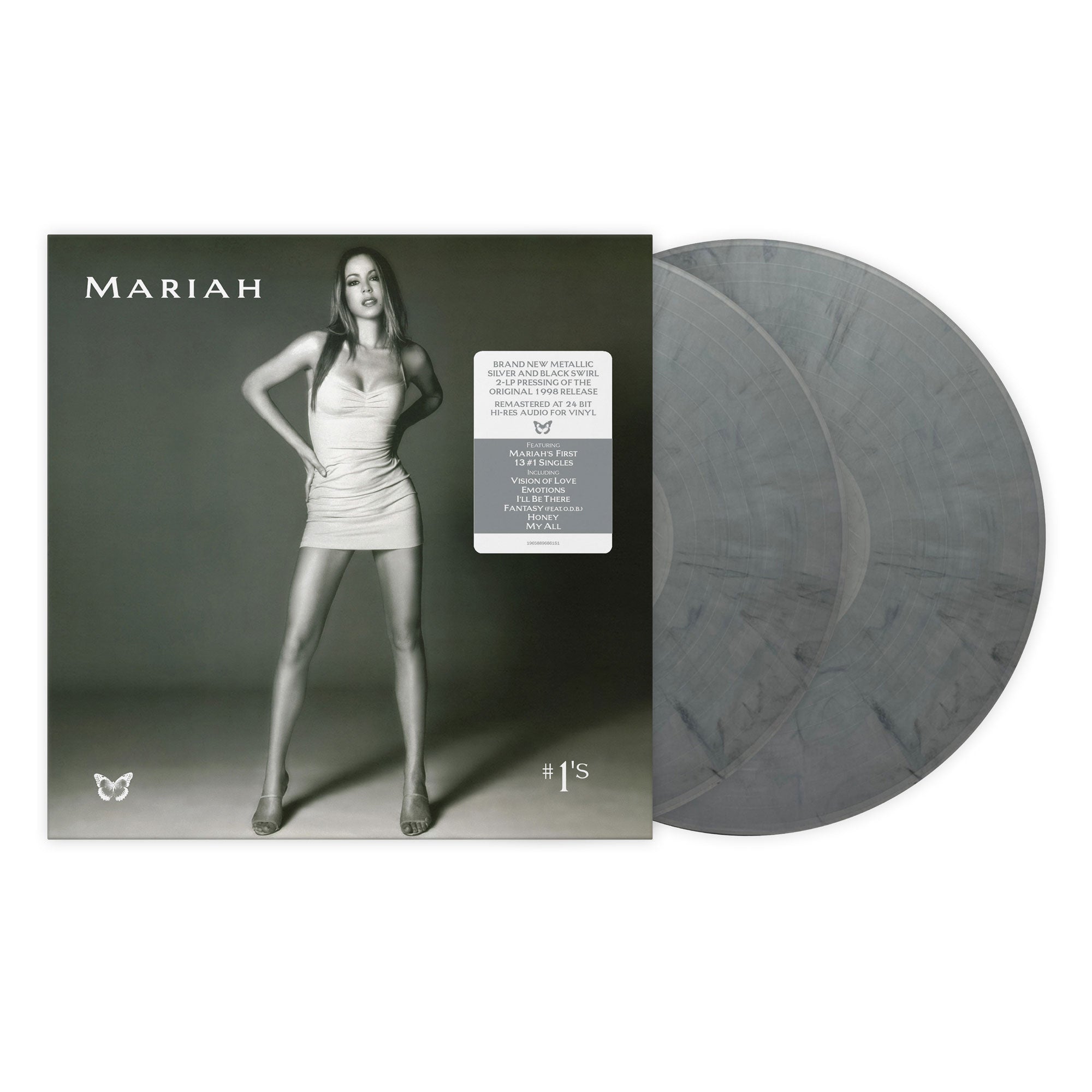 #1's: Metallic Silver and Black Swirl 2LP