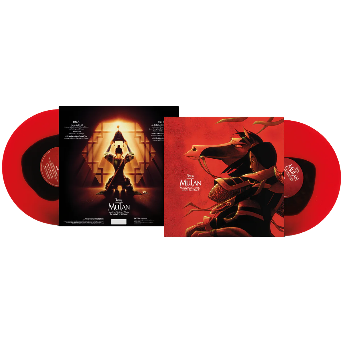 Songs From Mulan: Limited Ruby Red and Obsidian Colour Vinyl LP