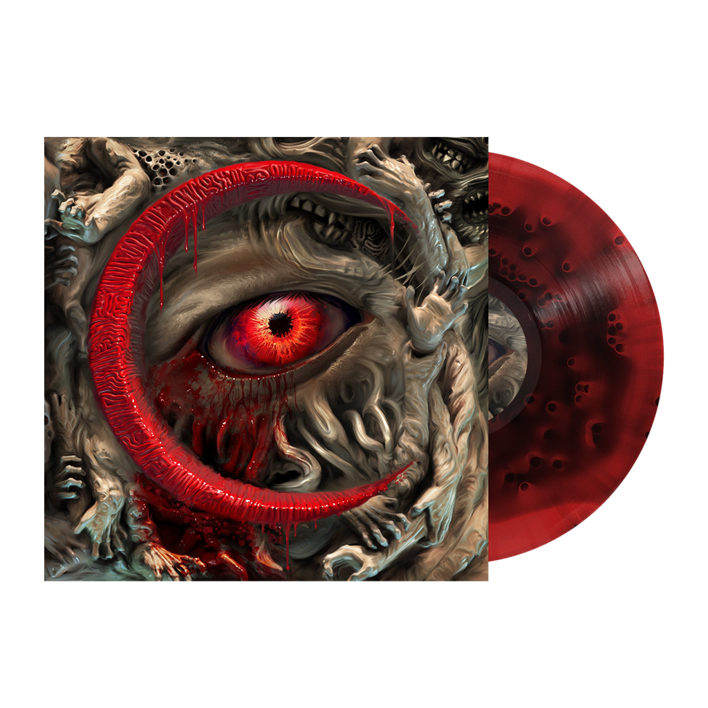 Living Chaos: Transparent Red & Black Ice Cloudy Vinyl LP