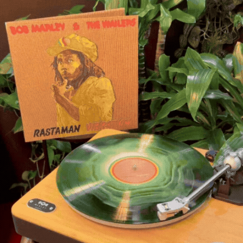 Rastaman Vibration: Exclusive Canvas Wrapped Green Vinyl LP
