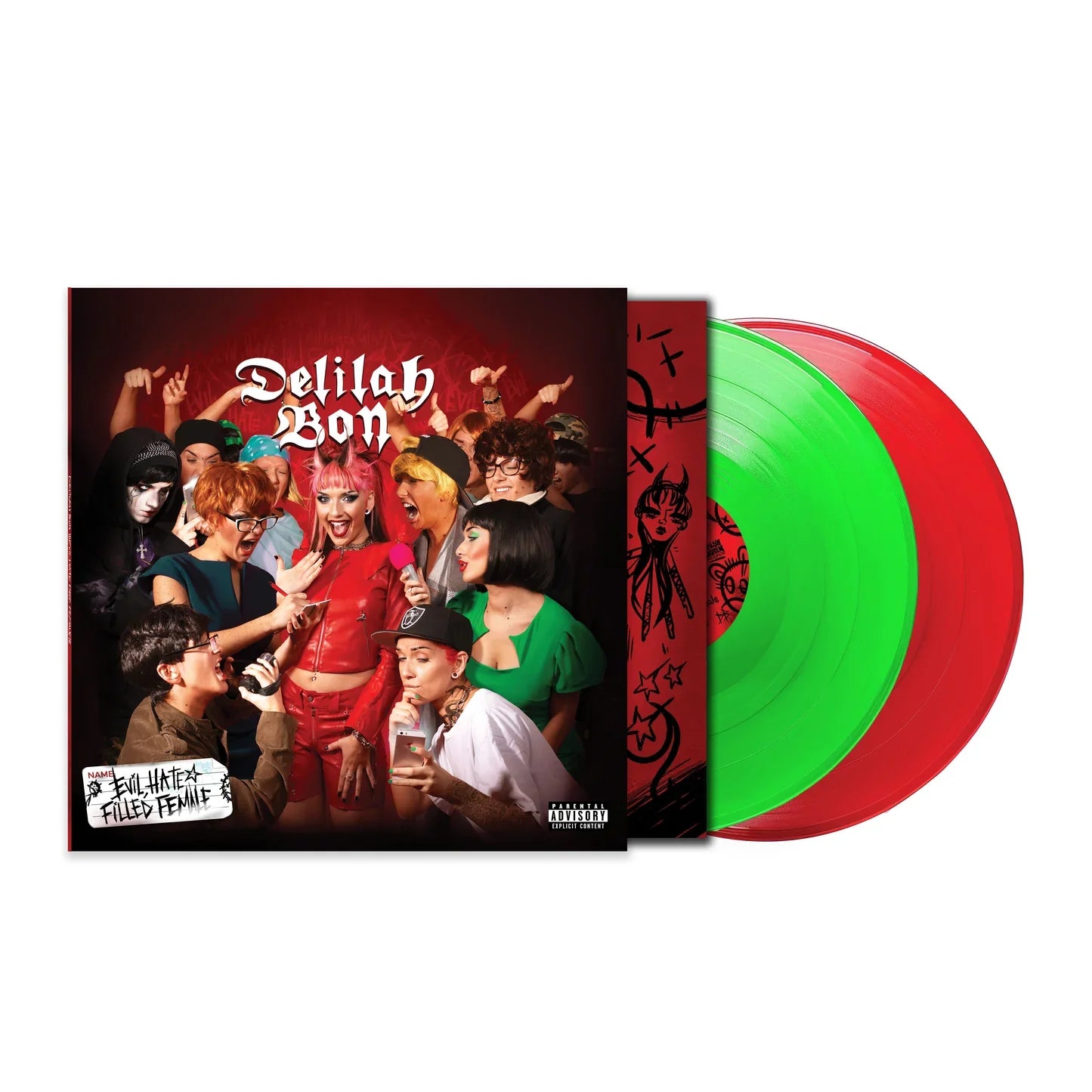 Evil, Hate Filled Female: Limited Red & Neon Green Vinyl 2LP