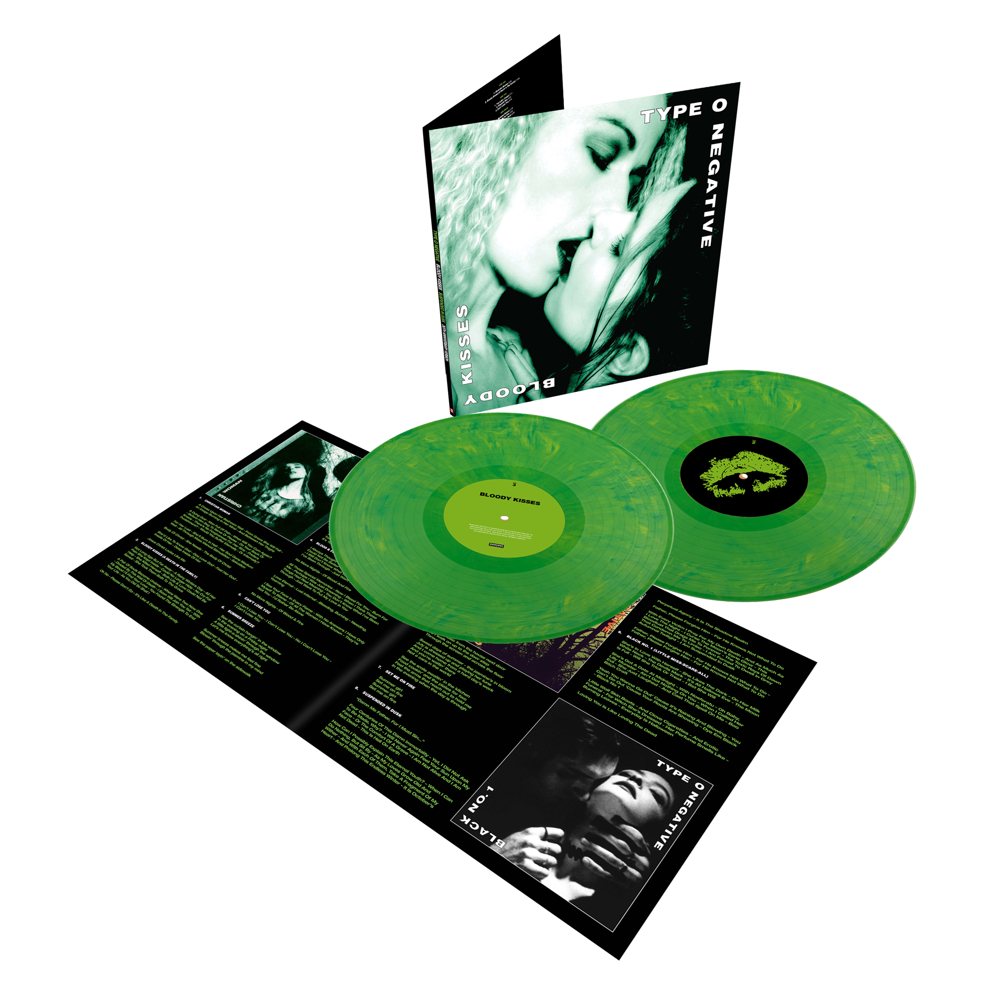 Bloody Kisses - Suspended In Dusk: Limited Green with Black Vinyl 2LP