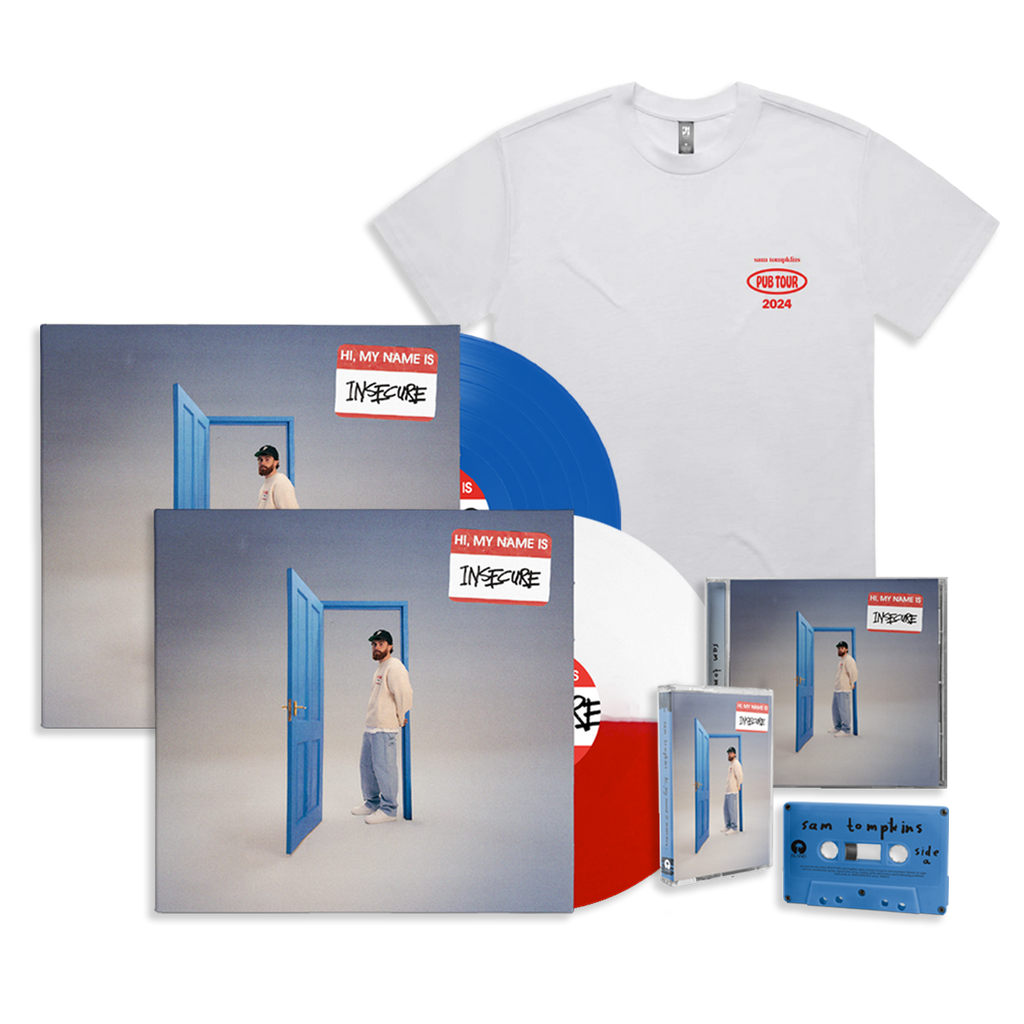 hi, my name is insecure: Music Bundle, Pub Tour T-Shirt + Signed Beer Mat