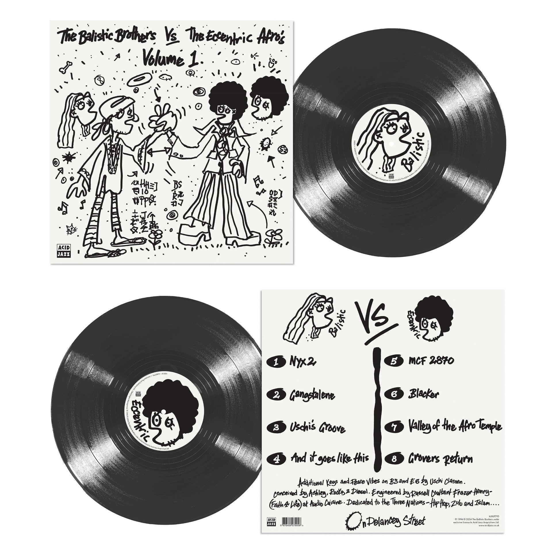 The Ballistic Brothers Vs. The Eccentric Afros - Volume 1: Vinyl LP