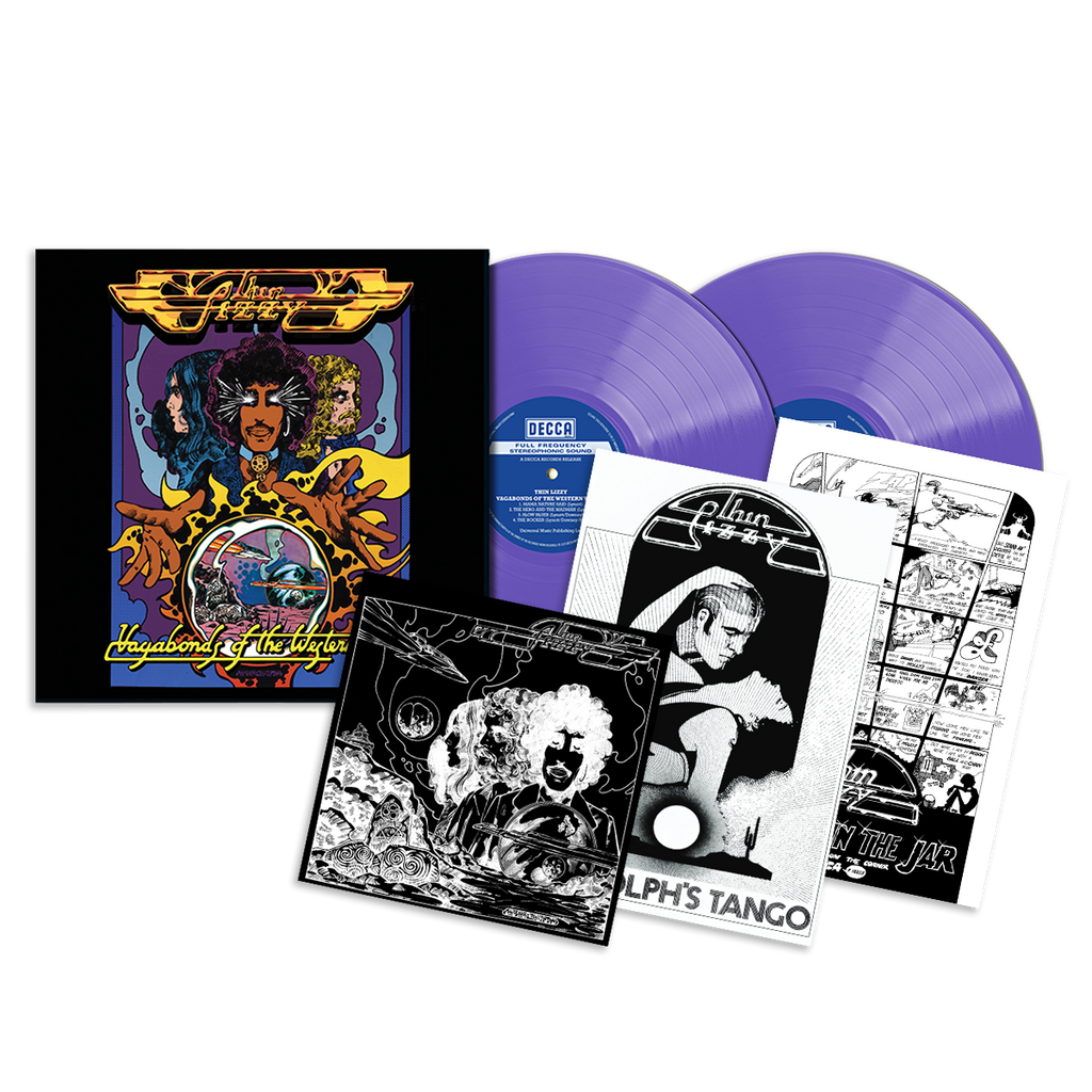 Vagabonds of the Western World: Deluxe Purple Vinyl 2LP, Exclusive Artcard (Signed by Eric Bell) + Jim Fitzpatrick Poster Set