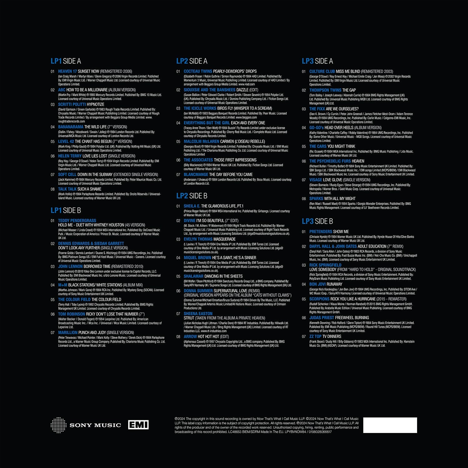 NOW Yearbook – THE VAULT: 1984 (3LP)