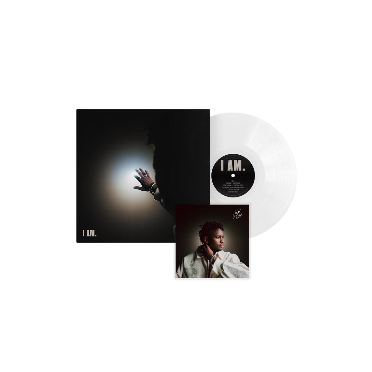 I AM. - White Vinyl (Signed)