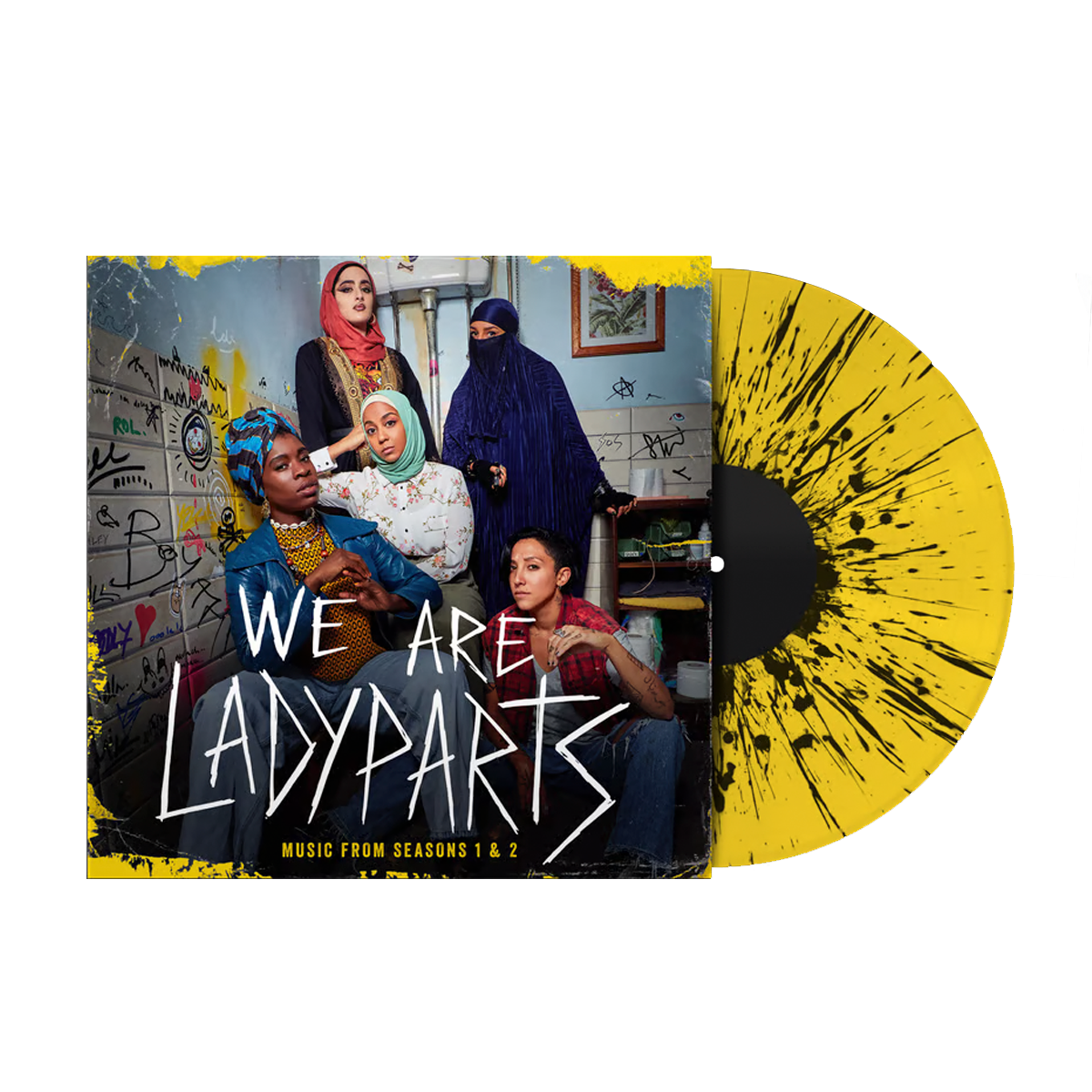 We Are Lady Parts - Music From Seasons 1 & 2 (OST): Limited Black Splatter on Yellow VInyl LP