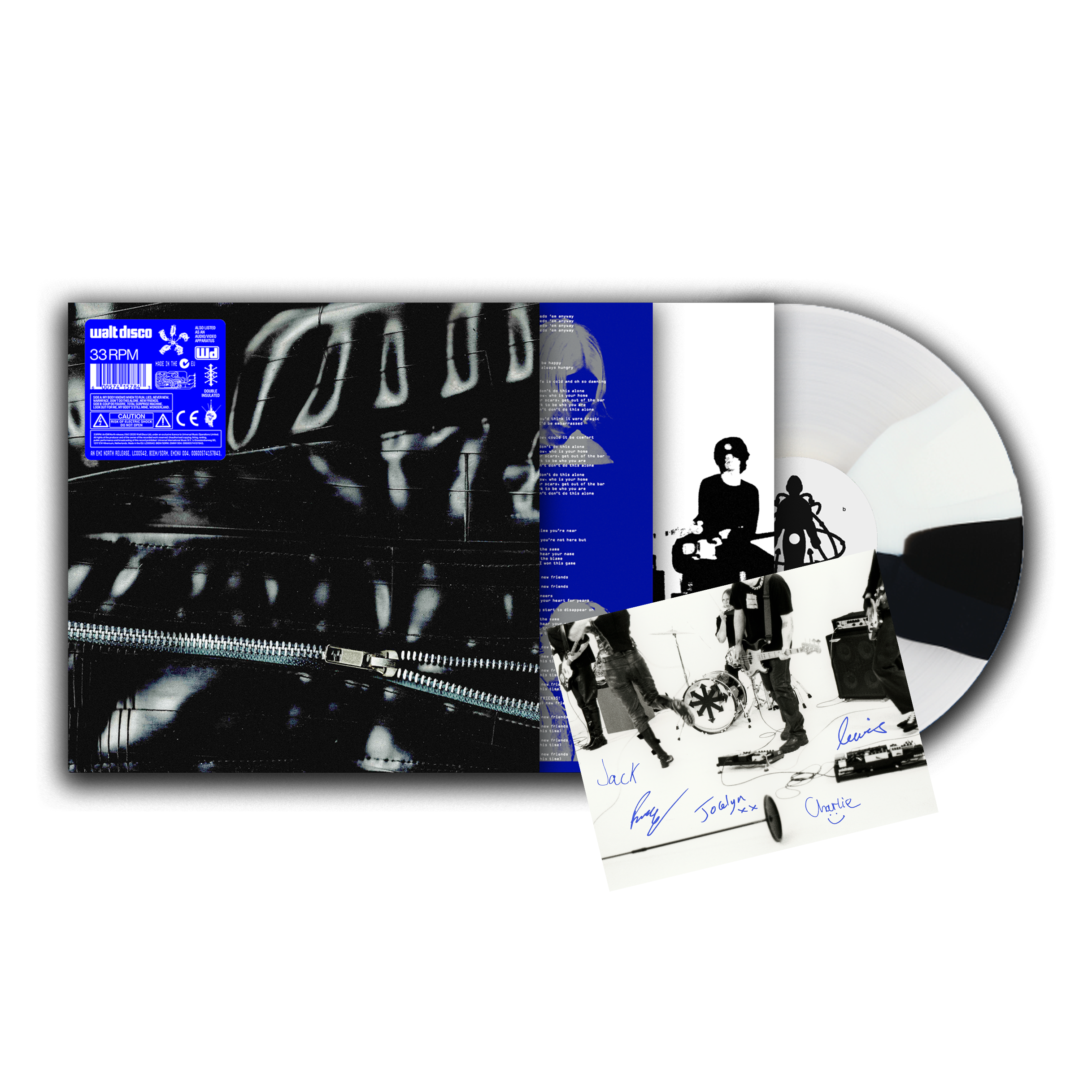 walt disco - 'Crossed Wires' LP + Signed Print