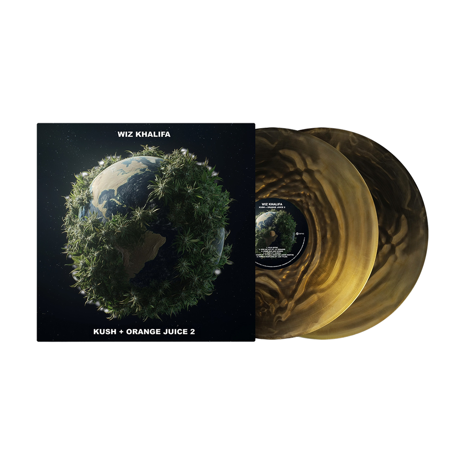 Kush + Orange Juice 2: Limited Black & Gold Vinyl LP