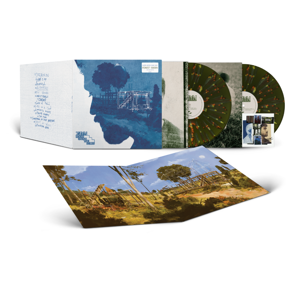 Room Under The Stairs: Forest Green Splatter Vinyl LP + Signed Art Card